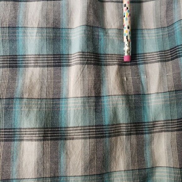 Casual Country Mens Long Sleeve Pearl Snap Shirt Blue Plaid Size XL *FLAW - Picture 13 of 16